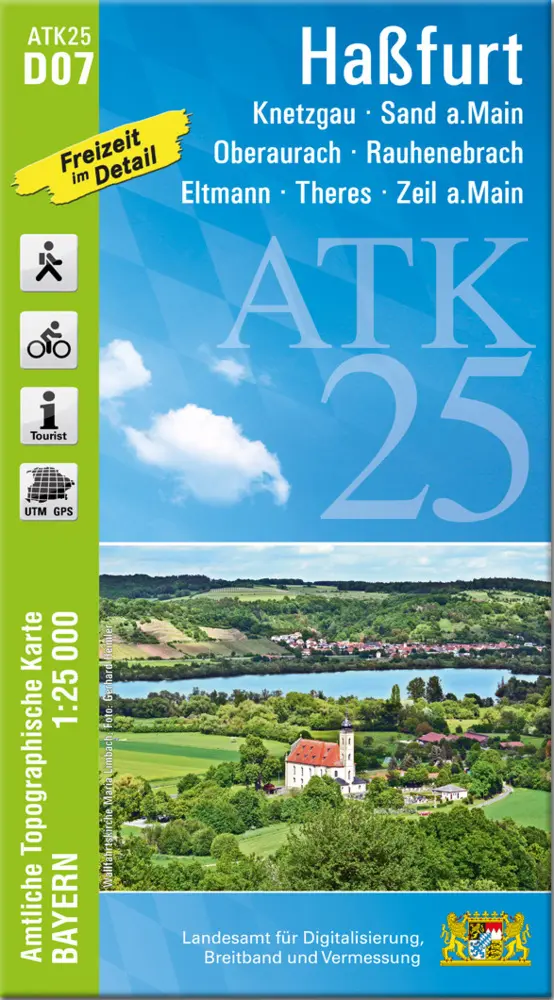 Cover: 9783899339048 | ATK25-D07 Haßfurt (Amtliche Topographische Karte 1:25000) | Deutsch