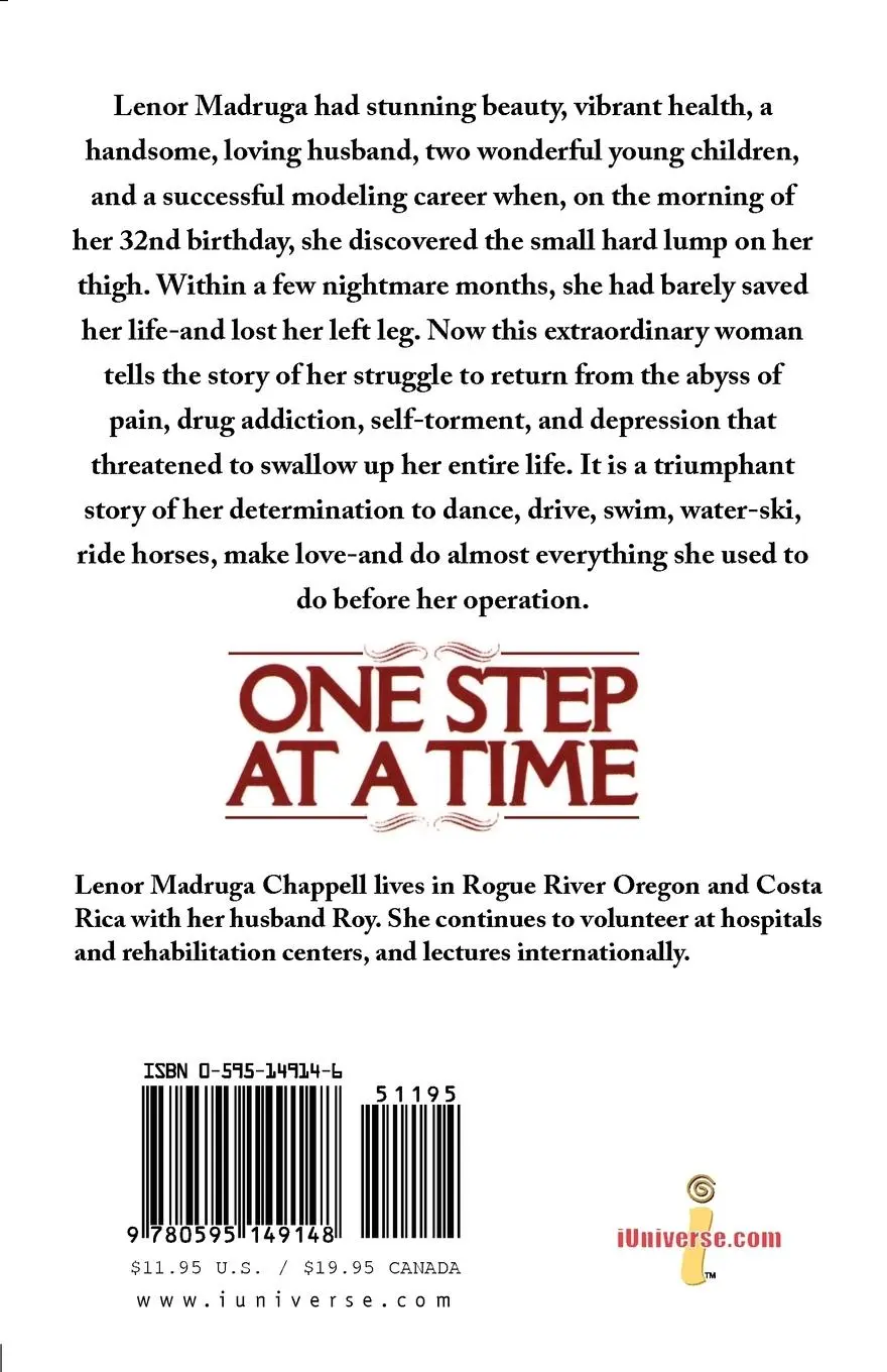 Rückseite: 9780595149148 | One Step at a Time | A Young Woman's Inspiring Struggle to Walk Again