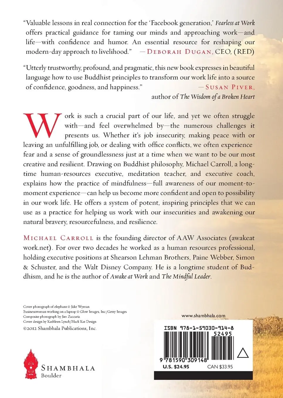 Rückseite: 9781590309148 | Fearless at Work | Michael Carroll | Taschenbuch | Englisch | 2012