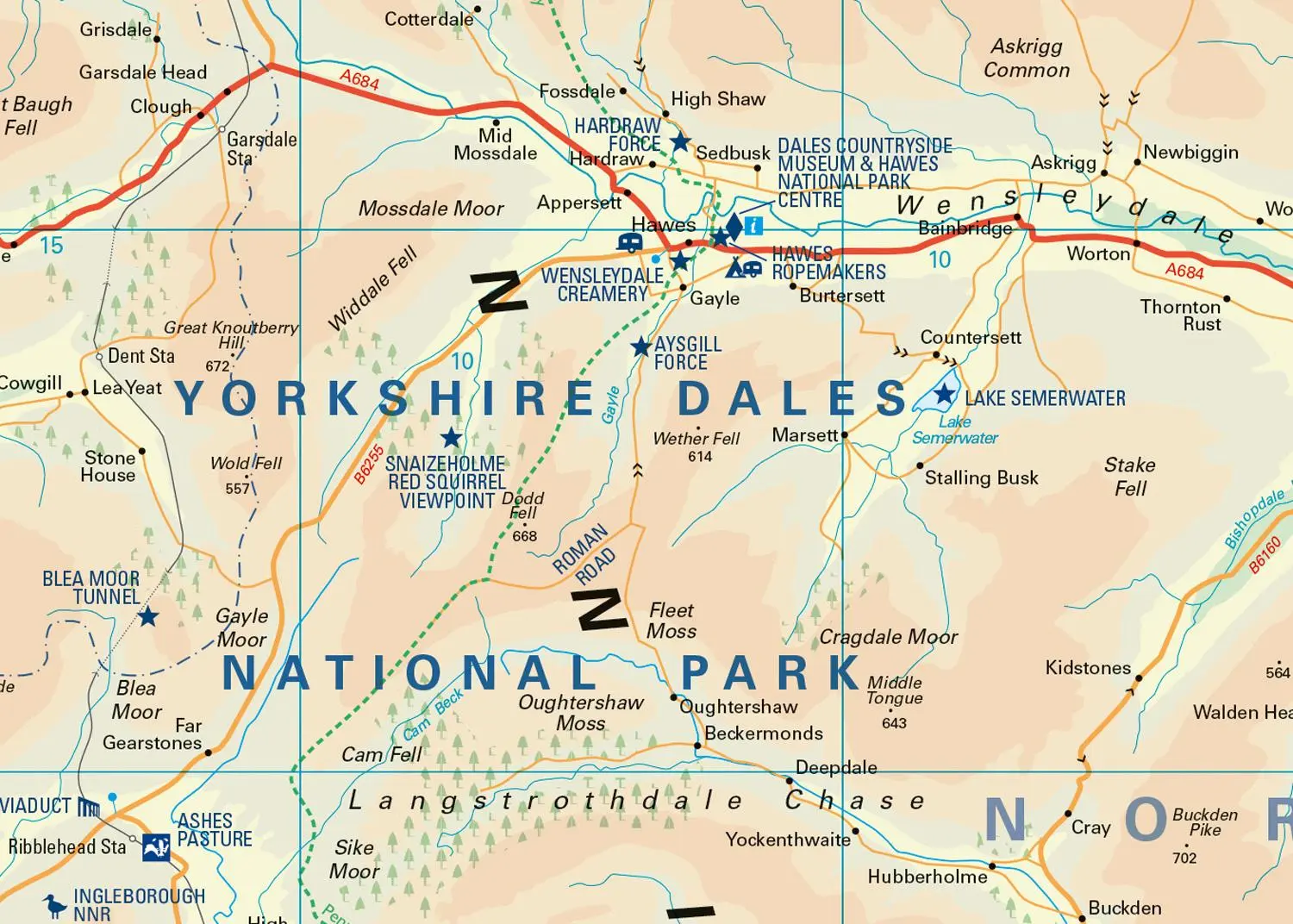 Bild: 9780008439248 | Yorkshire Dales National Park Pocket Map | Collins Maps (u. a.) | 2021