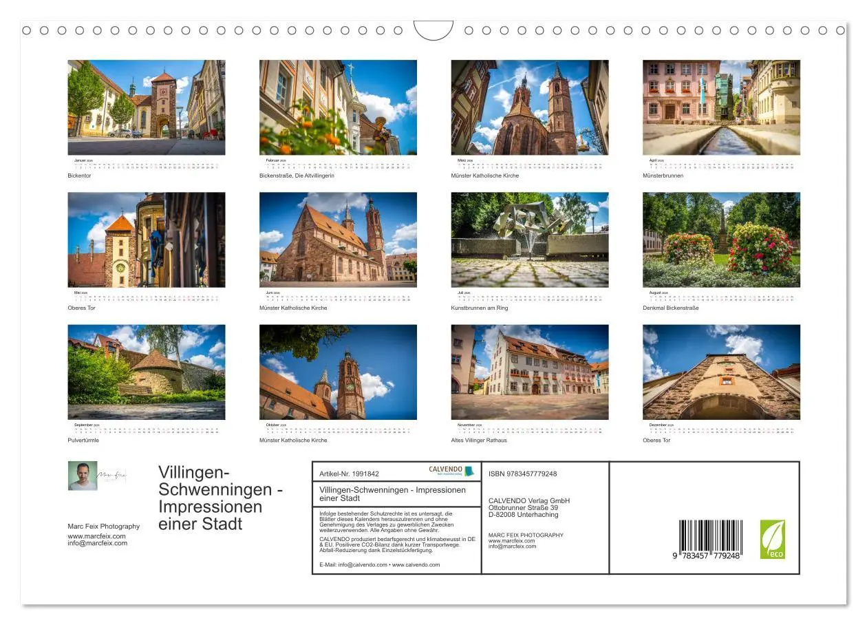 Bild: 9783457779248 | Villingen-Schwenningen - Impressionen einer Stadt (Wandkalender...