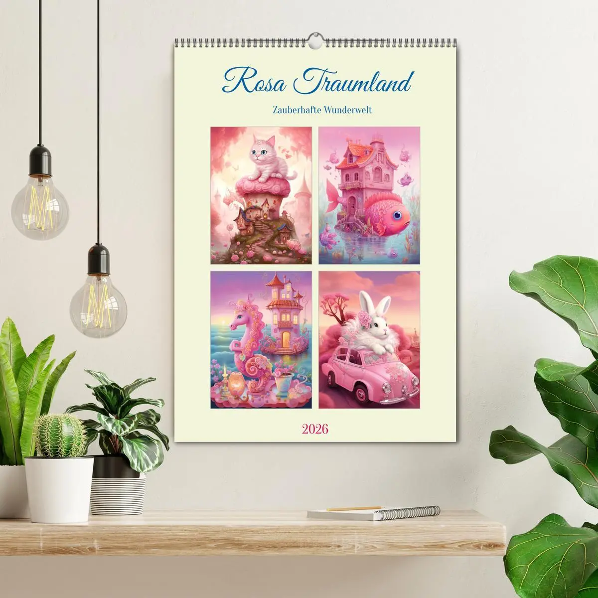 Bild: 9783516319248 | Rosa Traumland. Zauberhafte Wunderwelt (Wandkalender 2026 DIN A2...