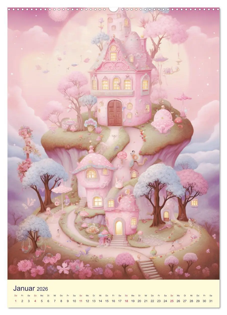 Bild: 9783516319248 | Rosa Traumland. Zauberhafte Wunderwelt (Wandkalender 2026 DIN A2...