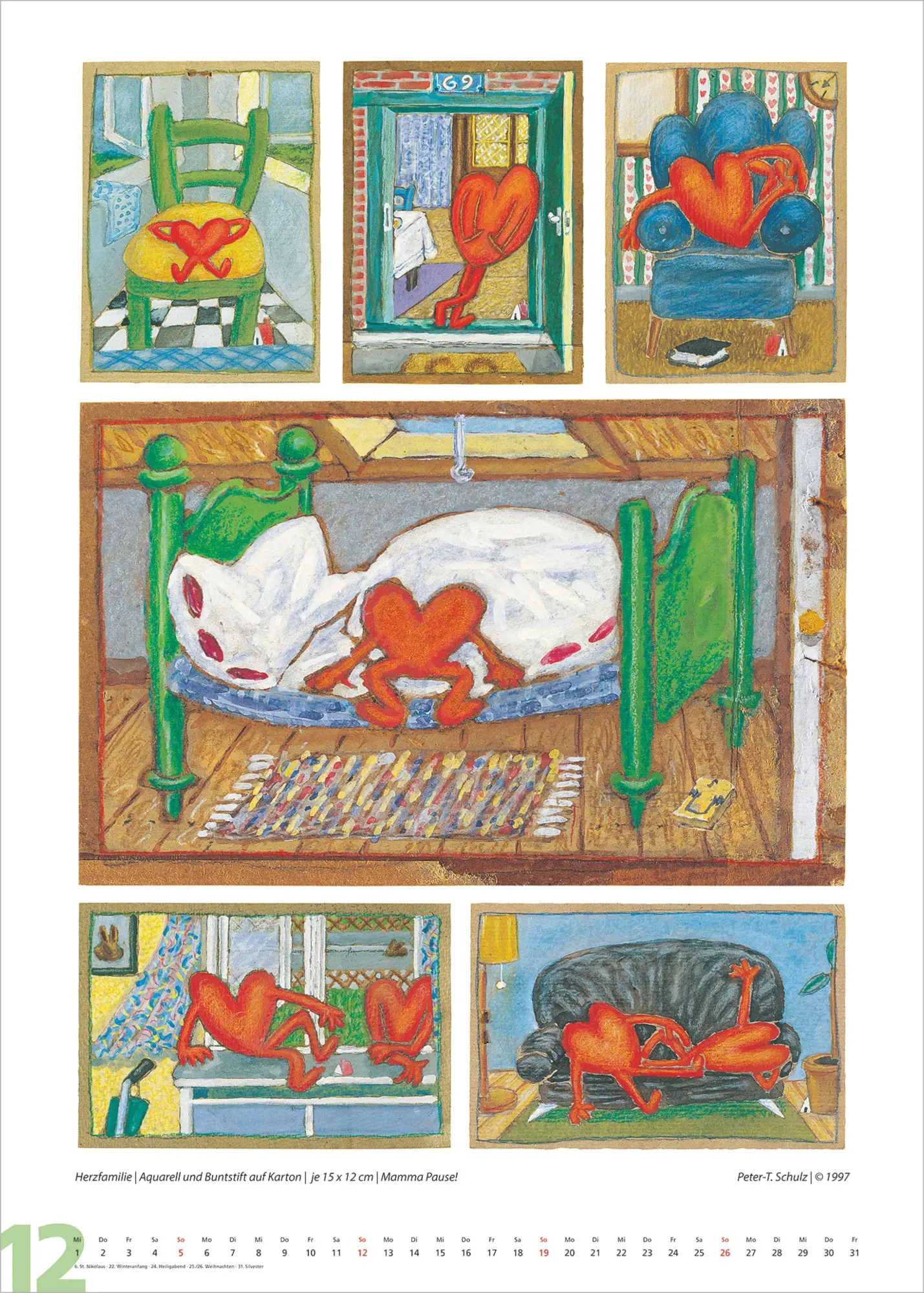 Bild: 4069095019348 | Herzklopfen 2027 | Peter-T. Schulz | Kalender | 14 S. | Deutsch | 2027