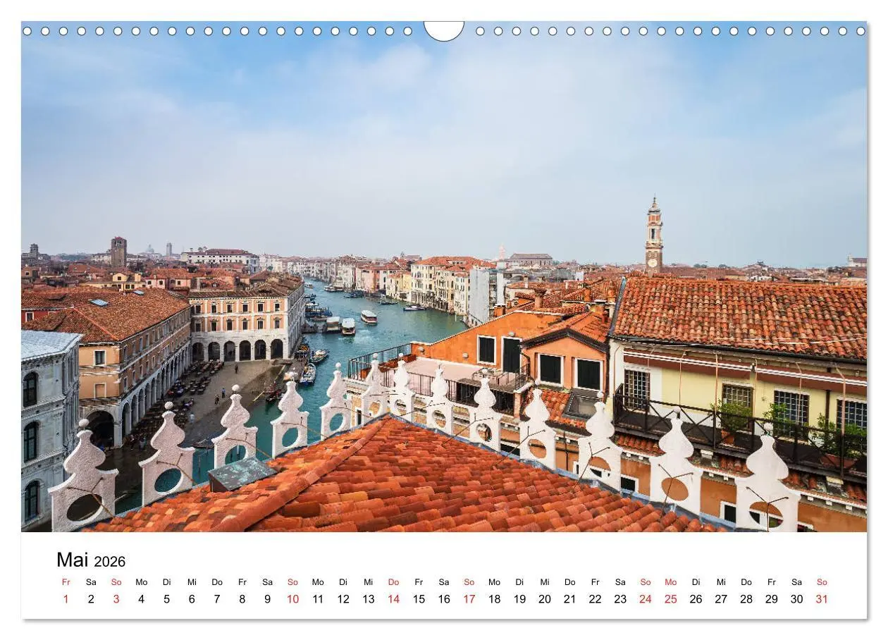 Bild: 9783457699348 | Unterwegs in Venedig (Wandkalender 2026 DIN A3 quer), CALVENDO...