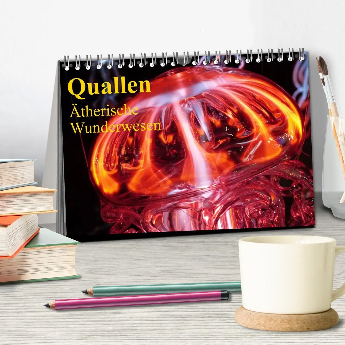 Bild: 9783516239348 | Quallen ¿ Ätherische Wunderwesen (Tischkalender 2026 DIN A5 quer),...