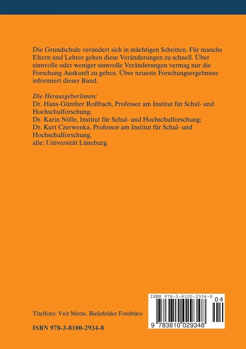 Rückseite: 9783810029348 | Forschungen zu Lehr- und Lernkonzepten für die Grundschule | Buch