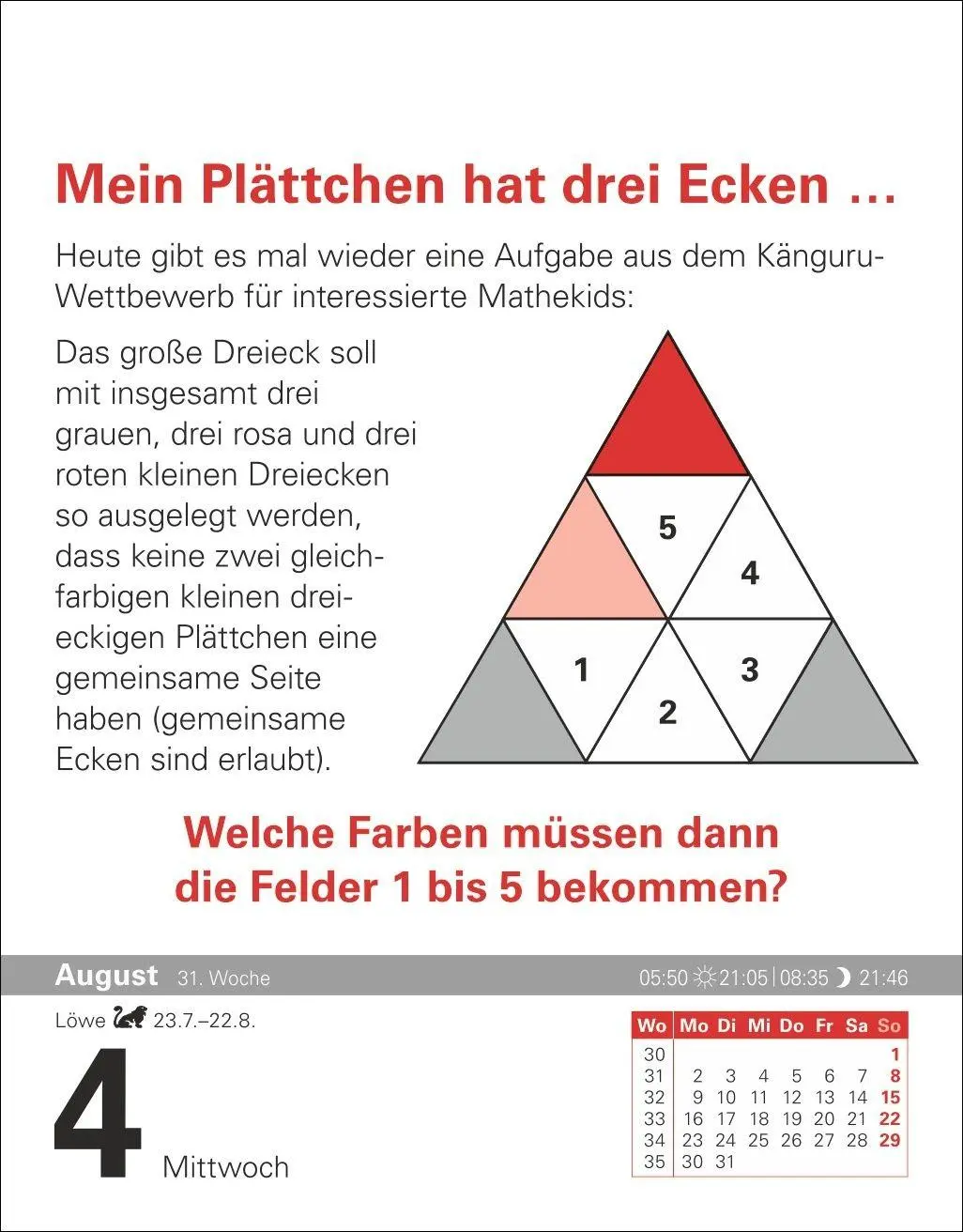 Bild: 9783840039348 | Der Mathematik-Kalender Tagesabreißkalender 2027 - Nachts teile ich...