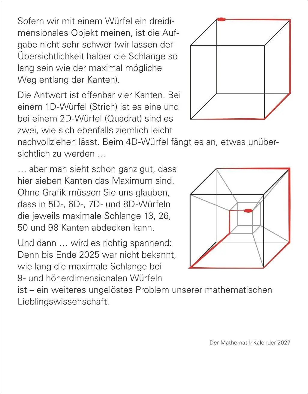 Bild: 9783840039348 | Der Mathematik-Kalender Tagesabreißkalender 2027 - Nachts teile ich...