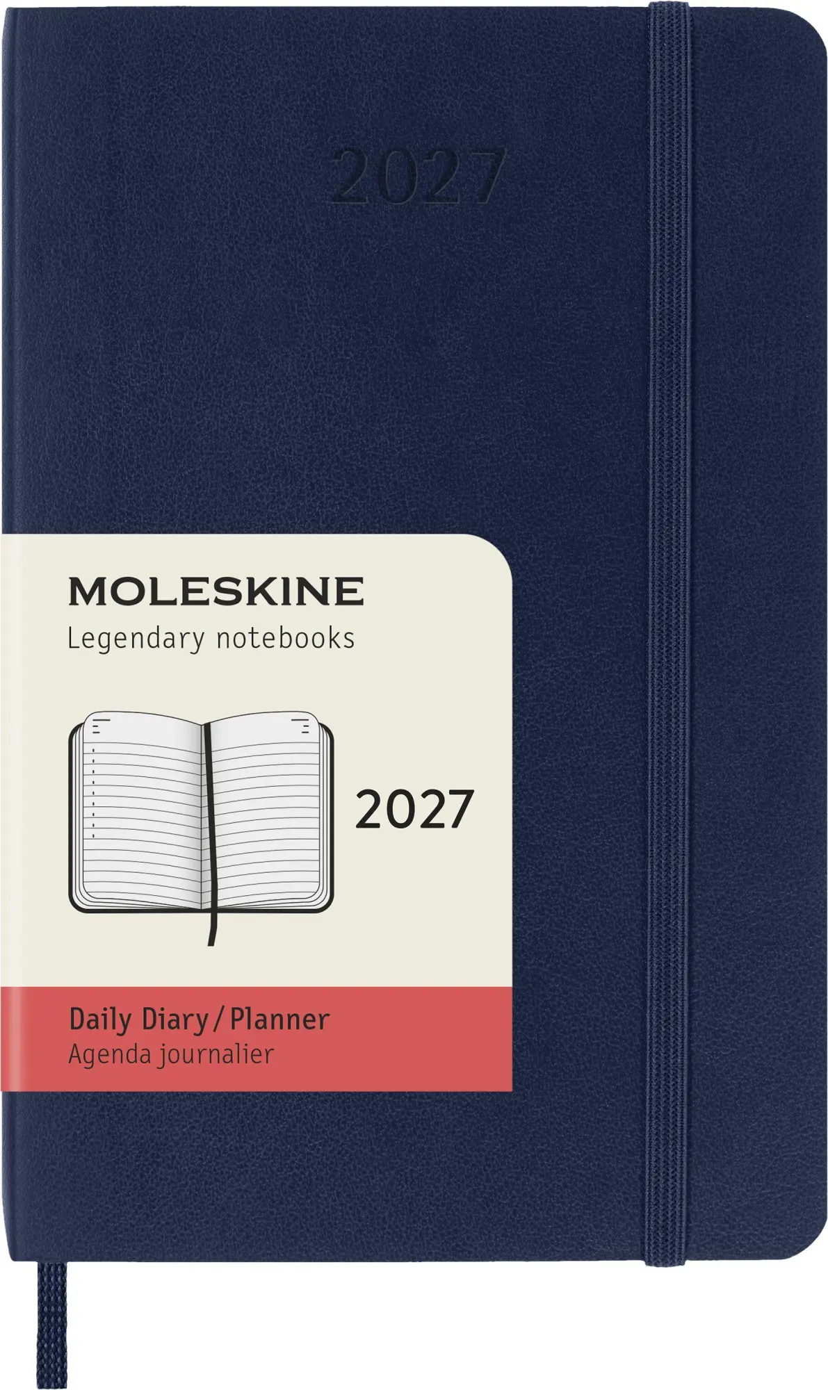 Cover: 8056999279448 | Moleskine 12 Monate Tageskalender 2027, Pocket/A6, 1 Tag = 1 Seite,...