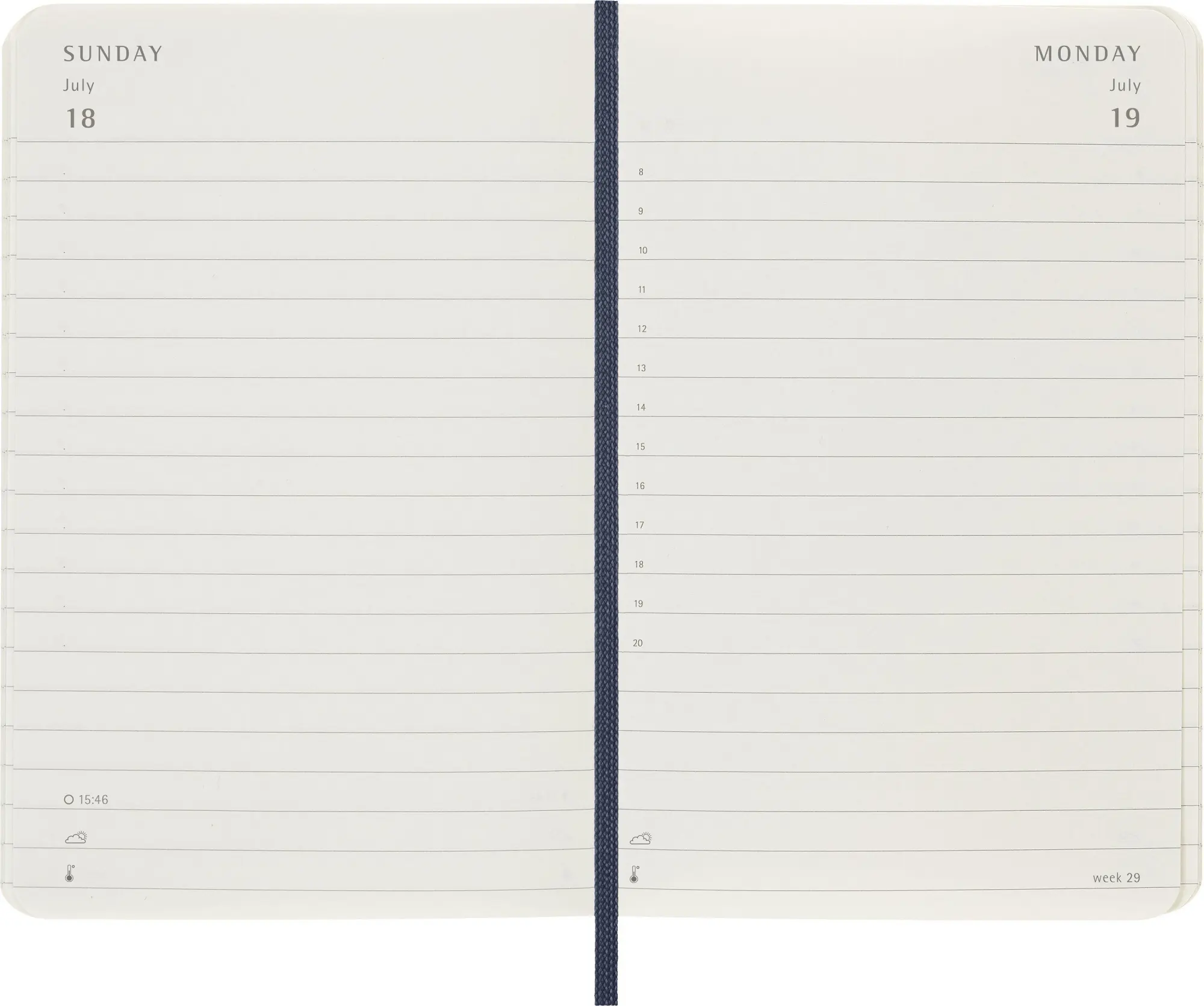 Bild: 8056999279448 | Moleskine 12 Monate Tageskalender 2027, Pocket/A6, 1 Tag = 1 Seite,...