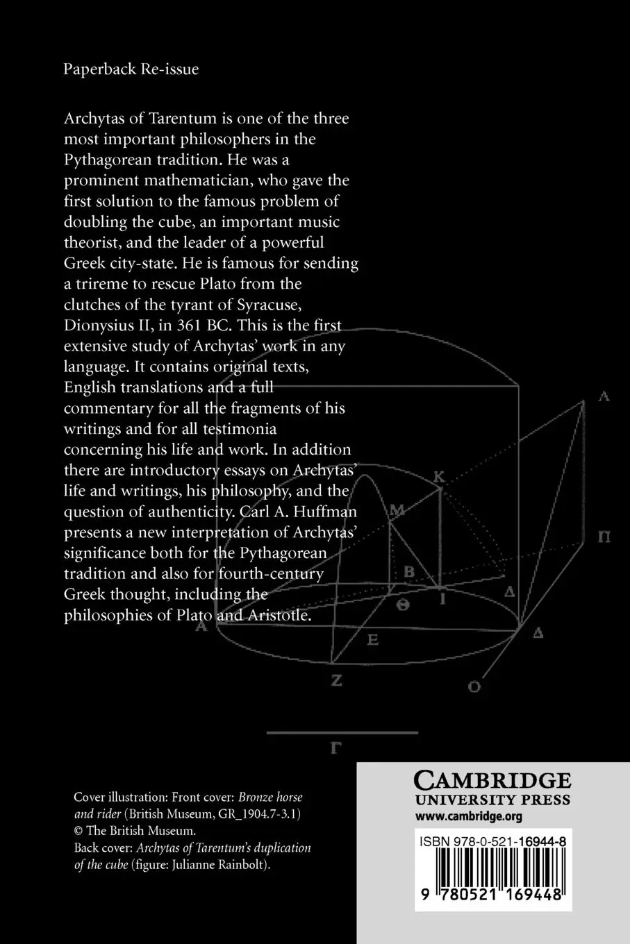 Rückseite: 9780521169448 | Archytas of Tarentum | Pythagorean, Philosopher and Mathematician King