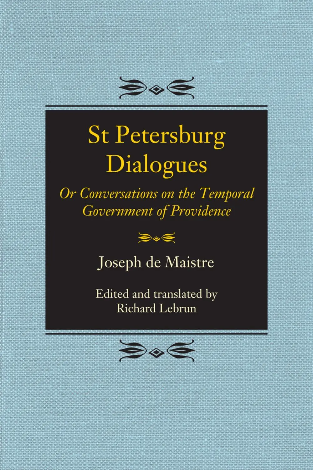Cover: 9780773559448 | St Petersburg Dialogues | Joseph De Maistre | Taschenbuch | Englisch