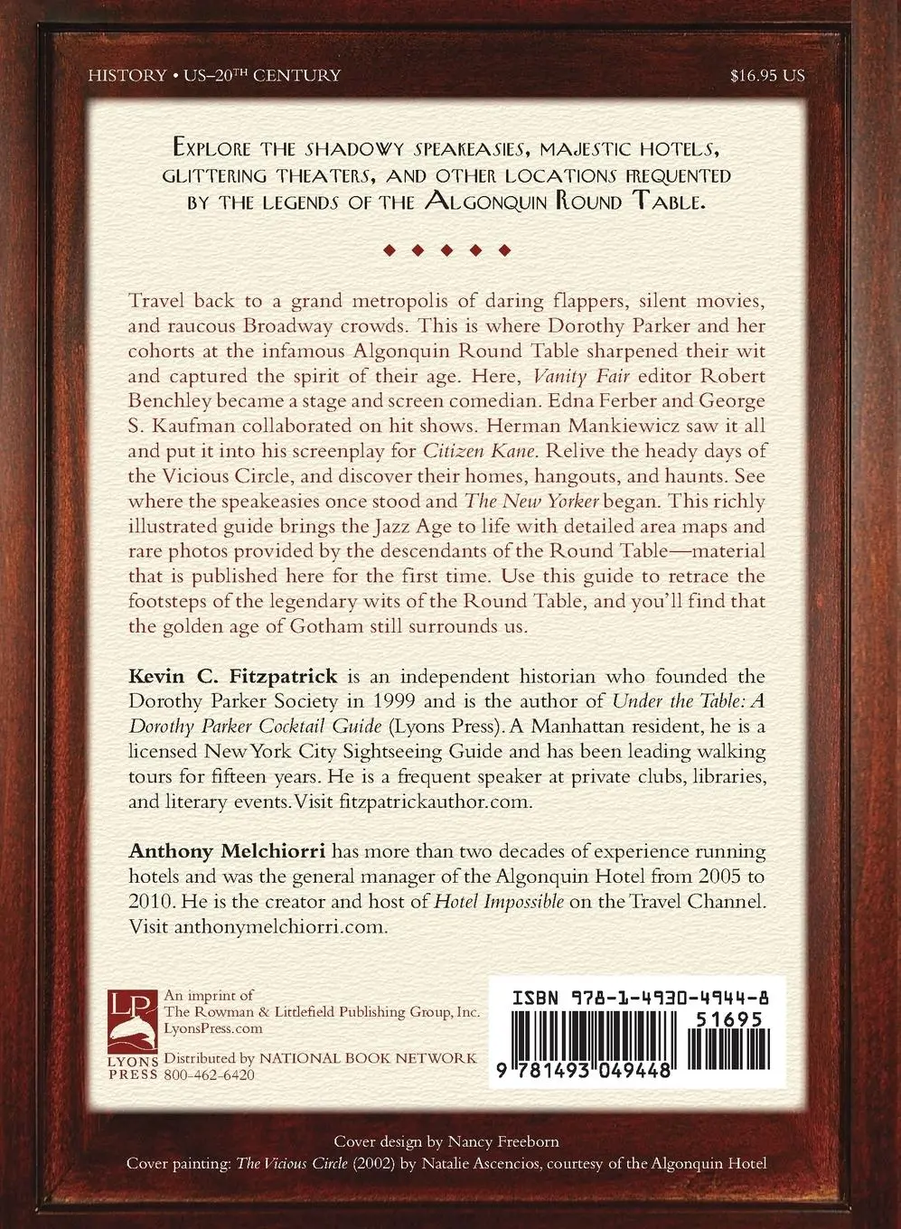 Rückseite: 9781493049448 | The Algonquin Round Table New York | A Historical Guide | Fitzpatrick