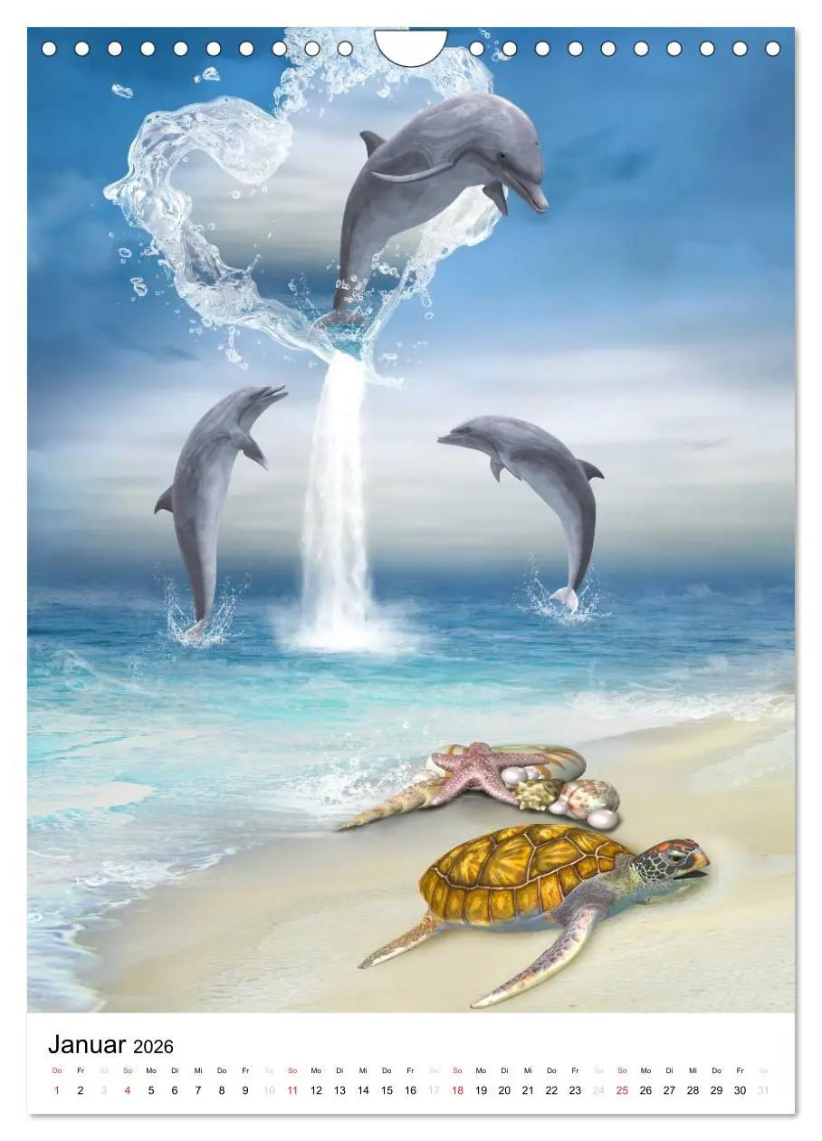Bild: 9783516469448 | Fantasievolle Meerestiere (Wandkalender 2026 DIN A4 hoch), CALVENDO...