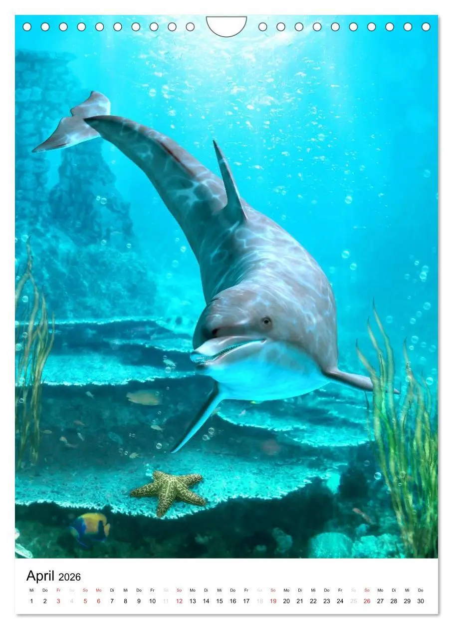 Bild: 9783516469448 | Fantasievolle Meerestiere (Wandkalender 2026 DIN A4 hoch), CALVENDO...