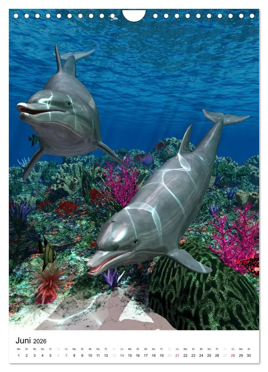Bild: 9783516469448 | Fantasievolle Meerestiere (Wandkalender 2026 DIN A4 hoch), CALVENDO...