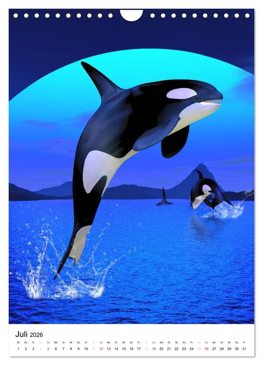 Bild: 9783516469448 | Fantasievolle Meerestiere (Wandkalender 2026 DIN A4 hoch), CALVENDO...