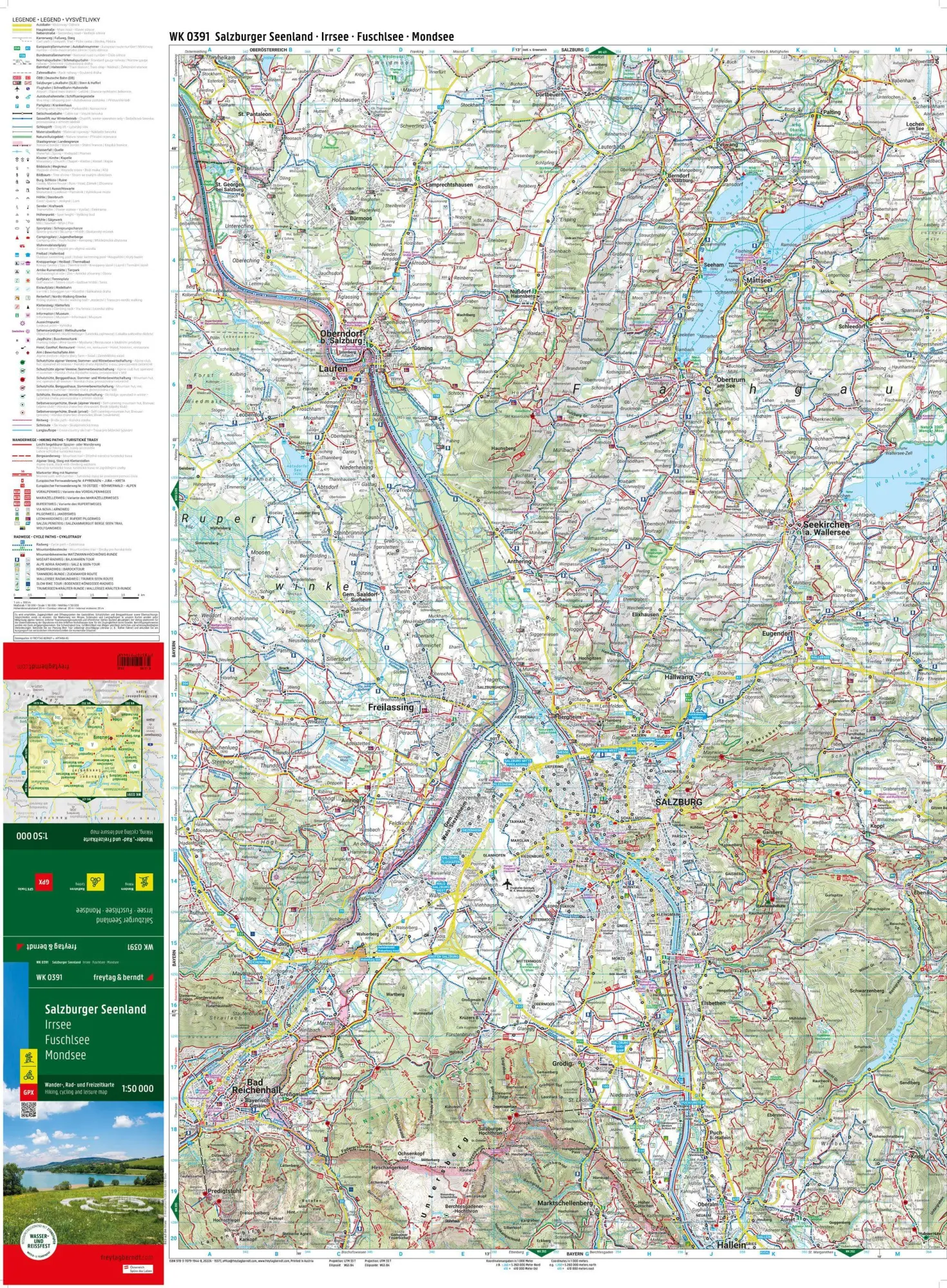 Bild: 9783707919448 | freytag &amp; berndt Wanderkarte WK 0391 Salzburger Seenland, Irrsee -...