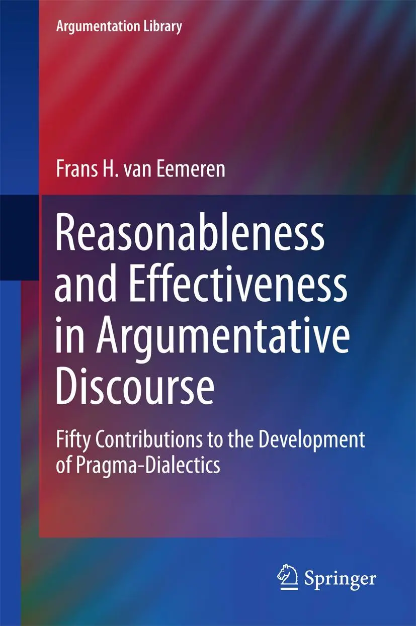 Cover: 9783319209548 | Reasonableness and Effectiveness in Argumentative Discourse | Eemeren