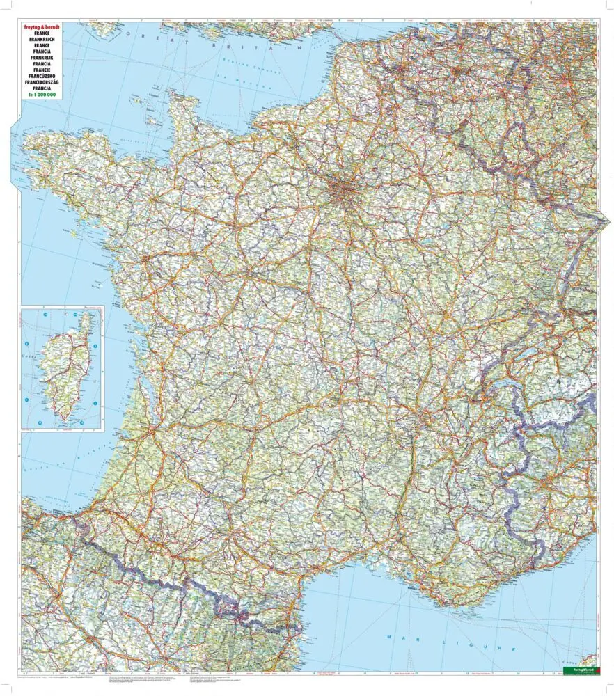 Bild: 9783707909548 | freytag &amp; berndt Straßenkarte Frankreich 1:1 Mio. | (Land-)Karte