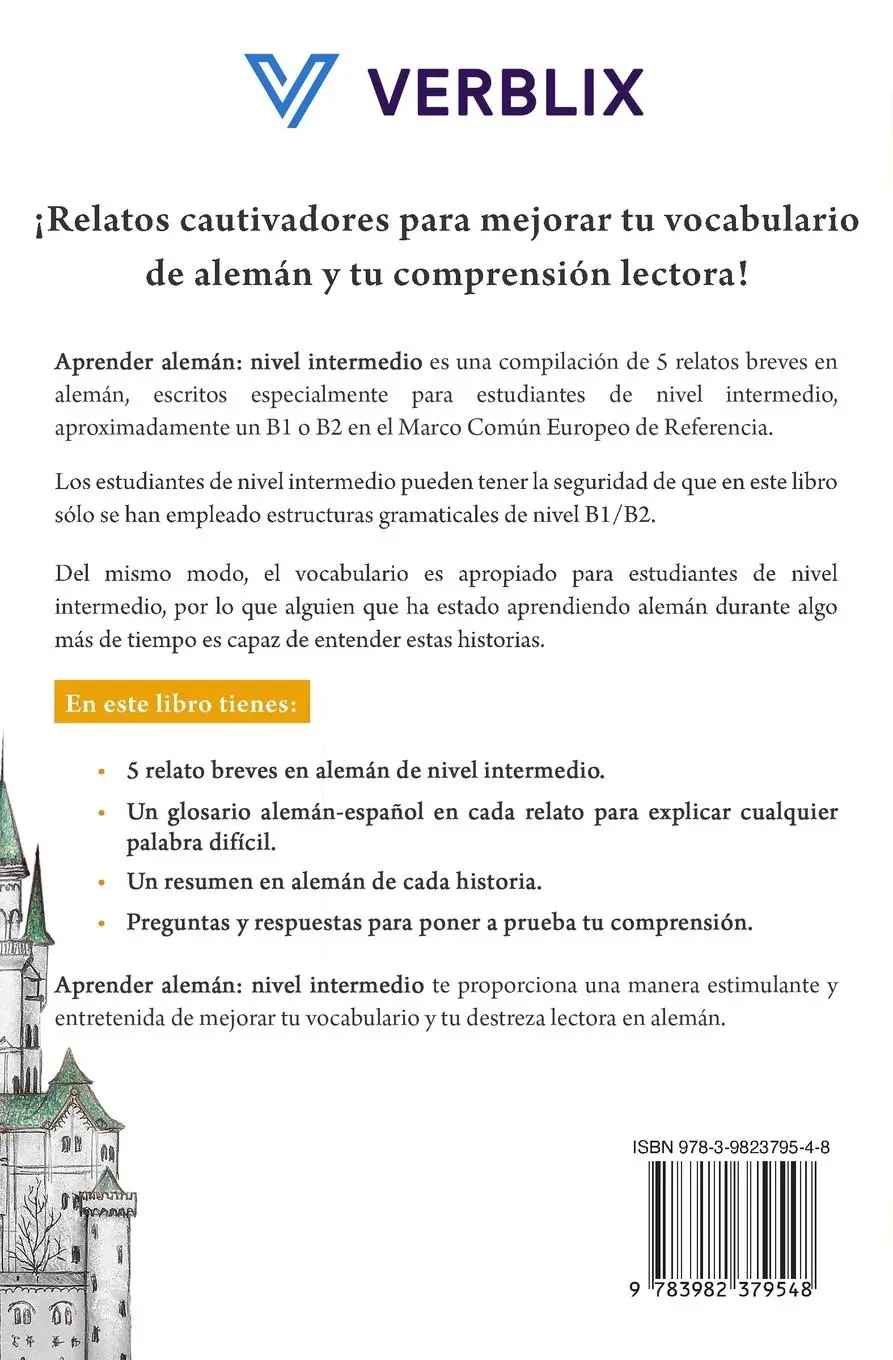 Rückseite: 9783982379548 | Aprender alemán | Verblix | Taschenbuch | Paperback | Spanisch | 2020