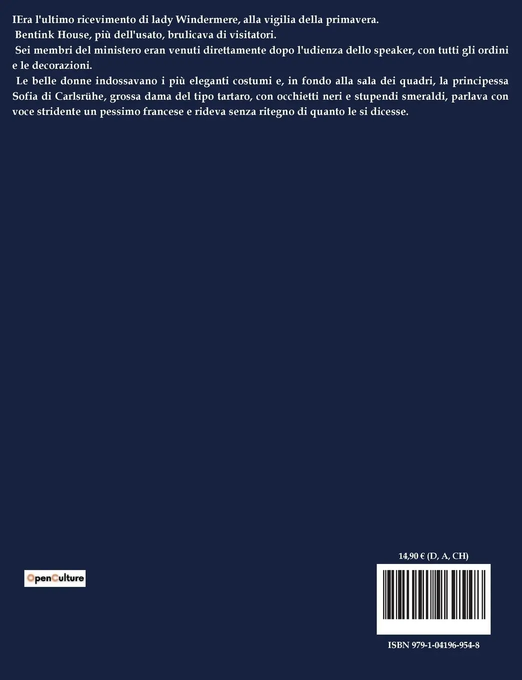 Rückseite: 9791041969548 | Il Delitto Di Lord Arturo Savile De Profundis | Oscar Wilde | Buch