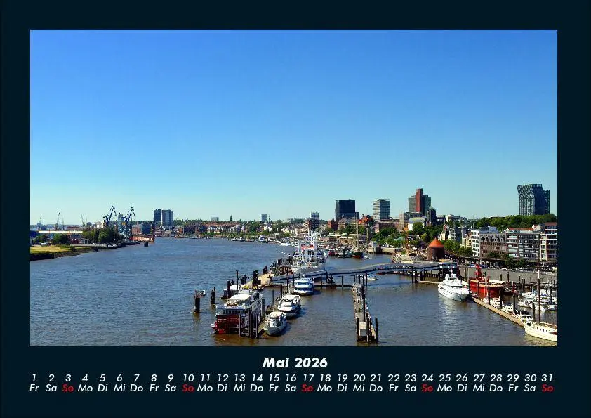 Bild: 9783695409648 | Hamburg 2026 Fotokalender DIN A4 | Tobias Becker | Kalender | Deutsch