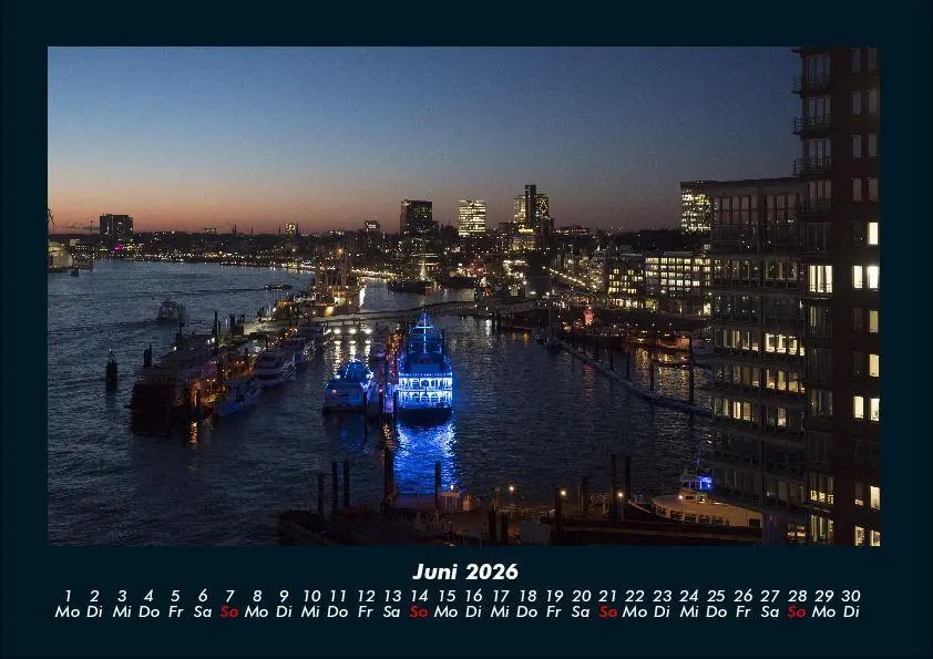 Bild: 9783695409648 | Hamburg 2026 Fotokalender DIN A4 | Tobias Becker | Kalender | Deutsch