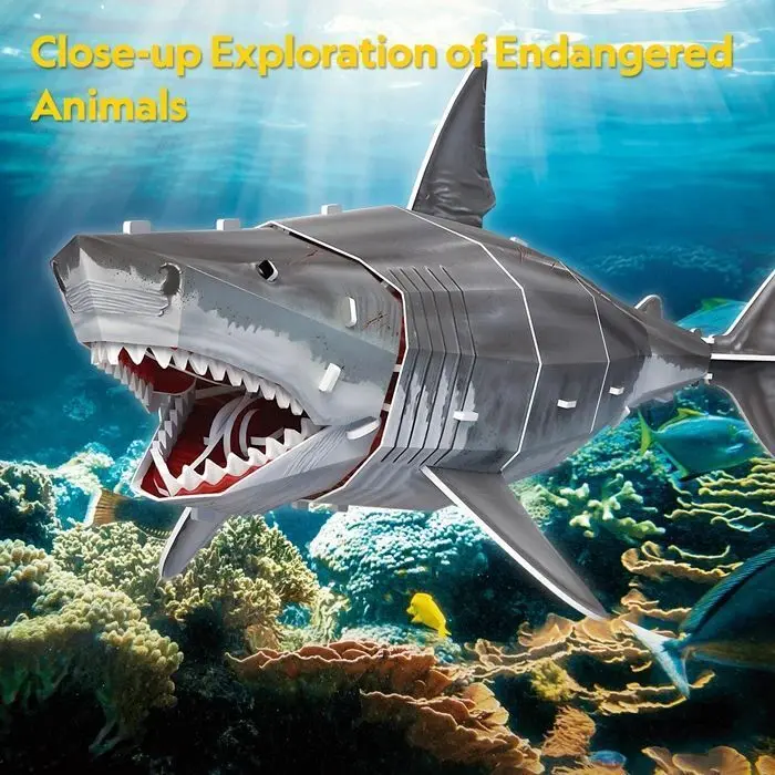 Bild: 7640409429748 | CUBICFUN - 3D Puzzle Weißer Hai 72 Teile | Spiel | 661098 | 2025