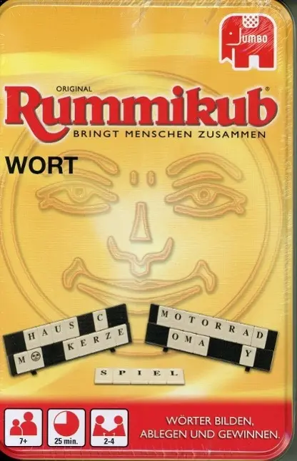 Cover: 8710126039748 | Original Rummikub WORT Kompakt in Metalldose | E. Hertzano | Spiel