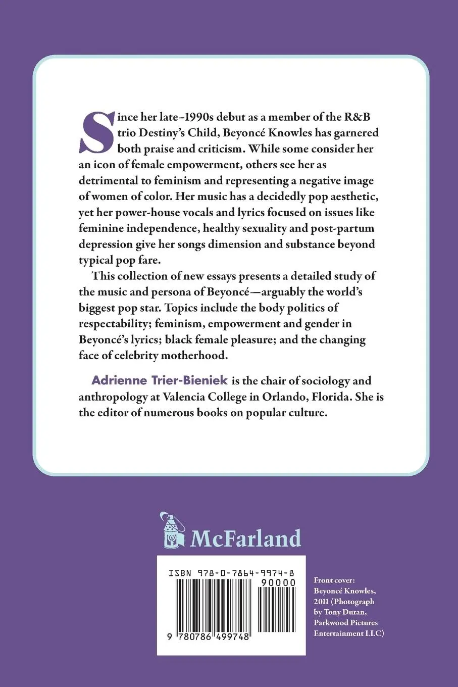 Rückseite: 9780786499748 | The Beyonce Effect | Essays on Sexuality, Race and Feminism | Buch