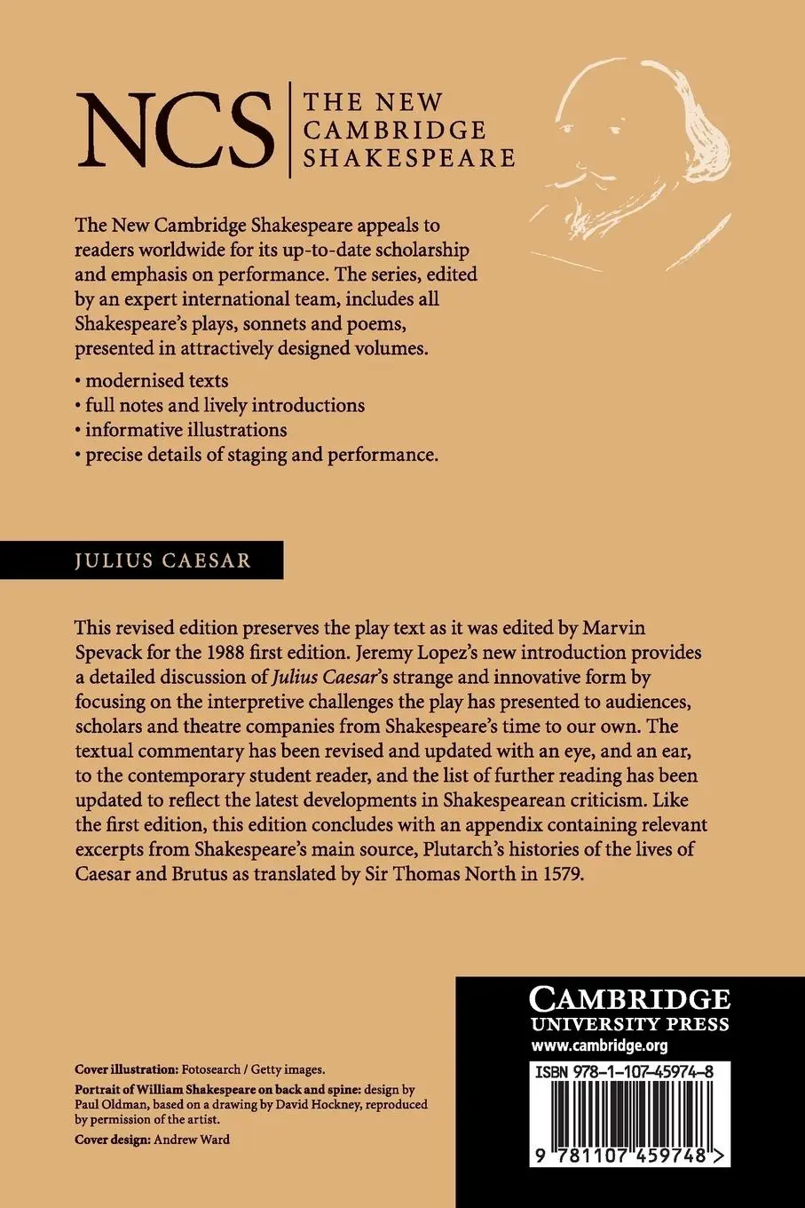 Rückseite: 9781107459748 | Julius Caesar | William Shakespeare | Taschenbuch | Englisch | 2018