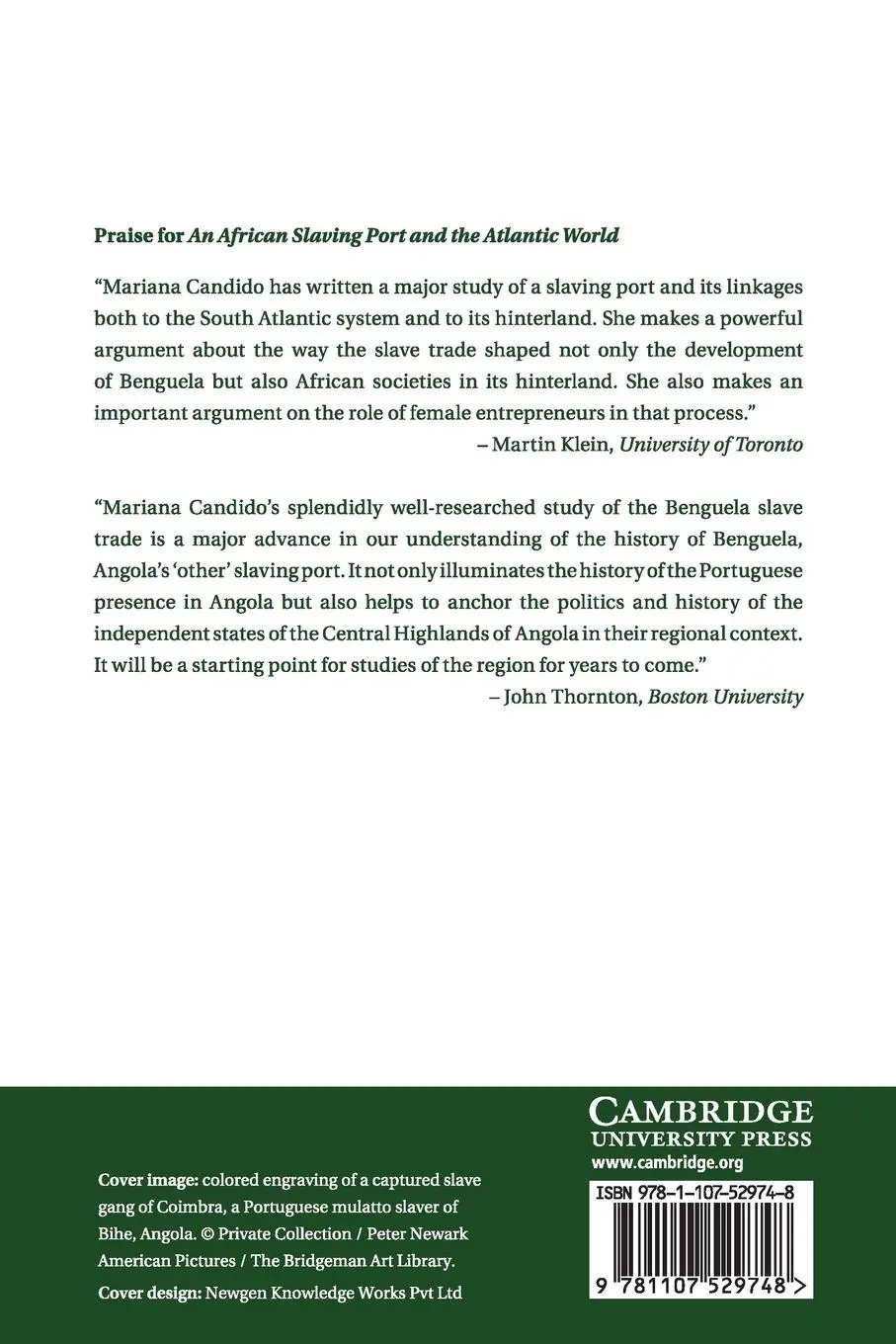 Rückseite: 9781107529748 | An African Slaving Port and the Atlantic World | Mariana Candido