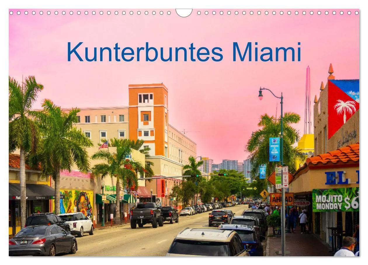 Cover: 9783457349748 | Kunterbuntes Miami (Wandkalender 2026 DIN A3 quer), CALVENDO...