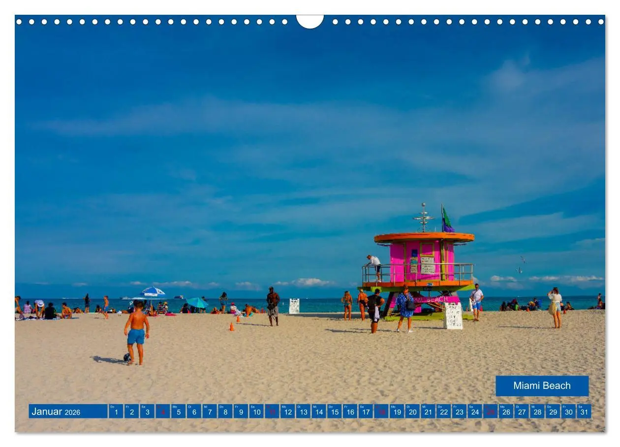Bild: 9783457349748 | Kunterbuntes Miami (Wandkalender 2026 DIN A3 quer), CALVENDO...