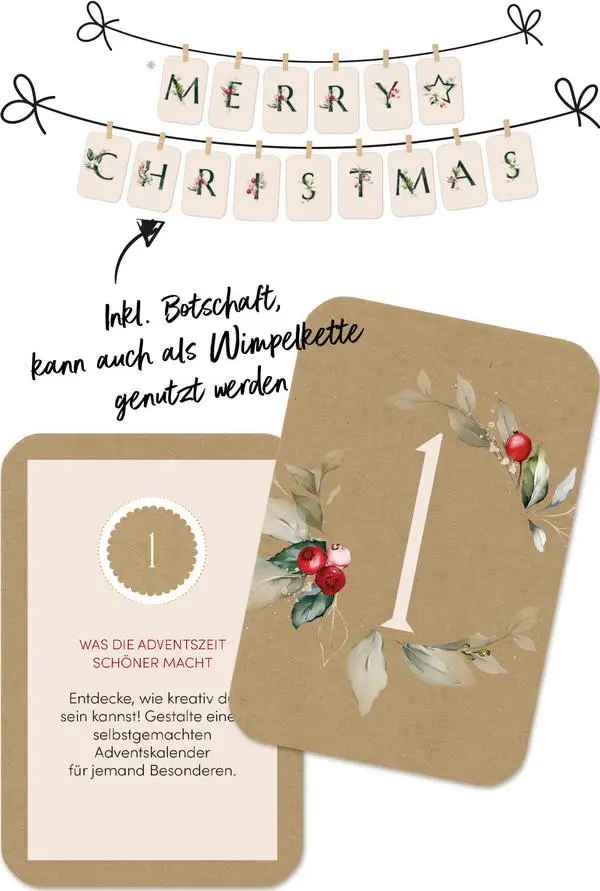 Bild: 9783731889748 | Glückskärtchen Advent-24 Adventswünsche | Korsch Verlag | Buch | 40 S.
