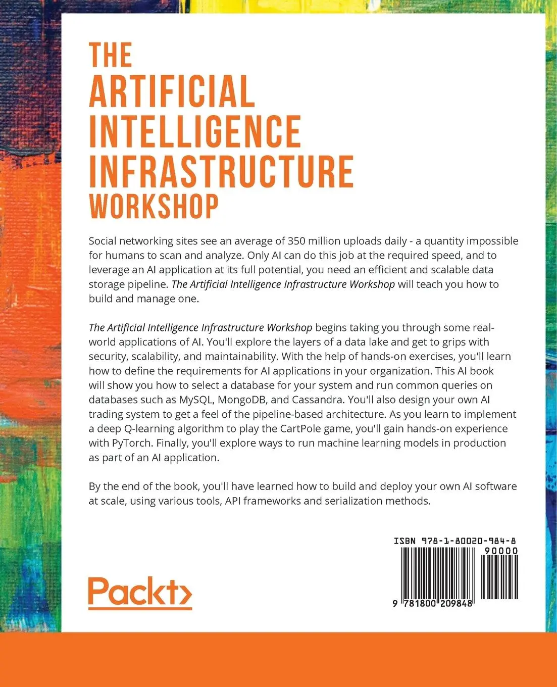Rückseite: 9781800209848 | The Artificial Intelligence Infrastructure Workshop | Taschenbuch