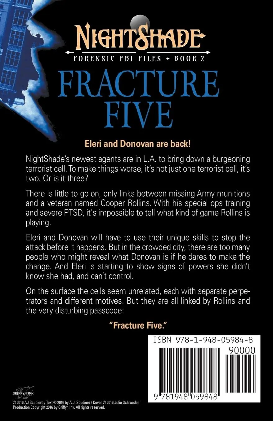Rückseite: 9781948059848 | Fracture Five | A. J. Scudiere | Taschenbuch | Englisch | 2016