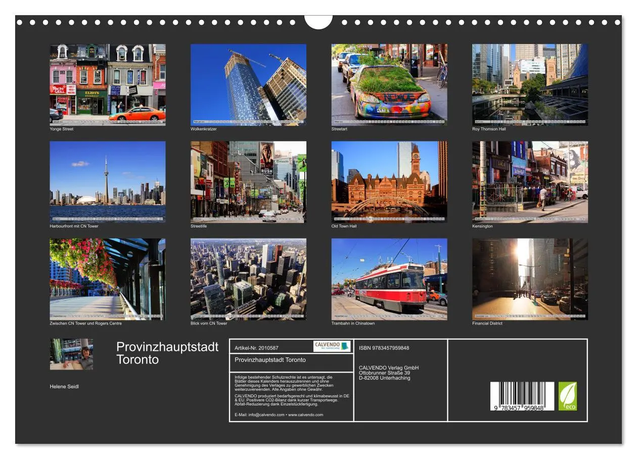 Bild: 9783457959848 | Provinzhauptstadt Toronto (Wandkalender 2026 DIN A3 quer), CALVENDO...