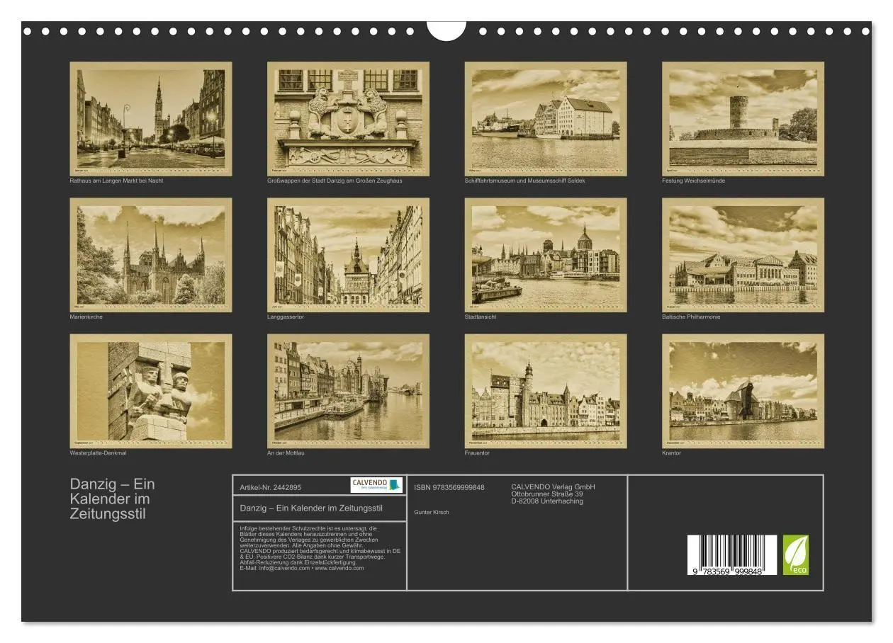 Bild: 9783569999848 | Danzig - Ein Kalender im Zeitungsstil (Wandkalender 2027 DIN A3...