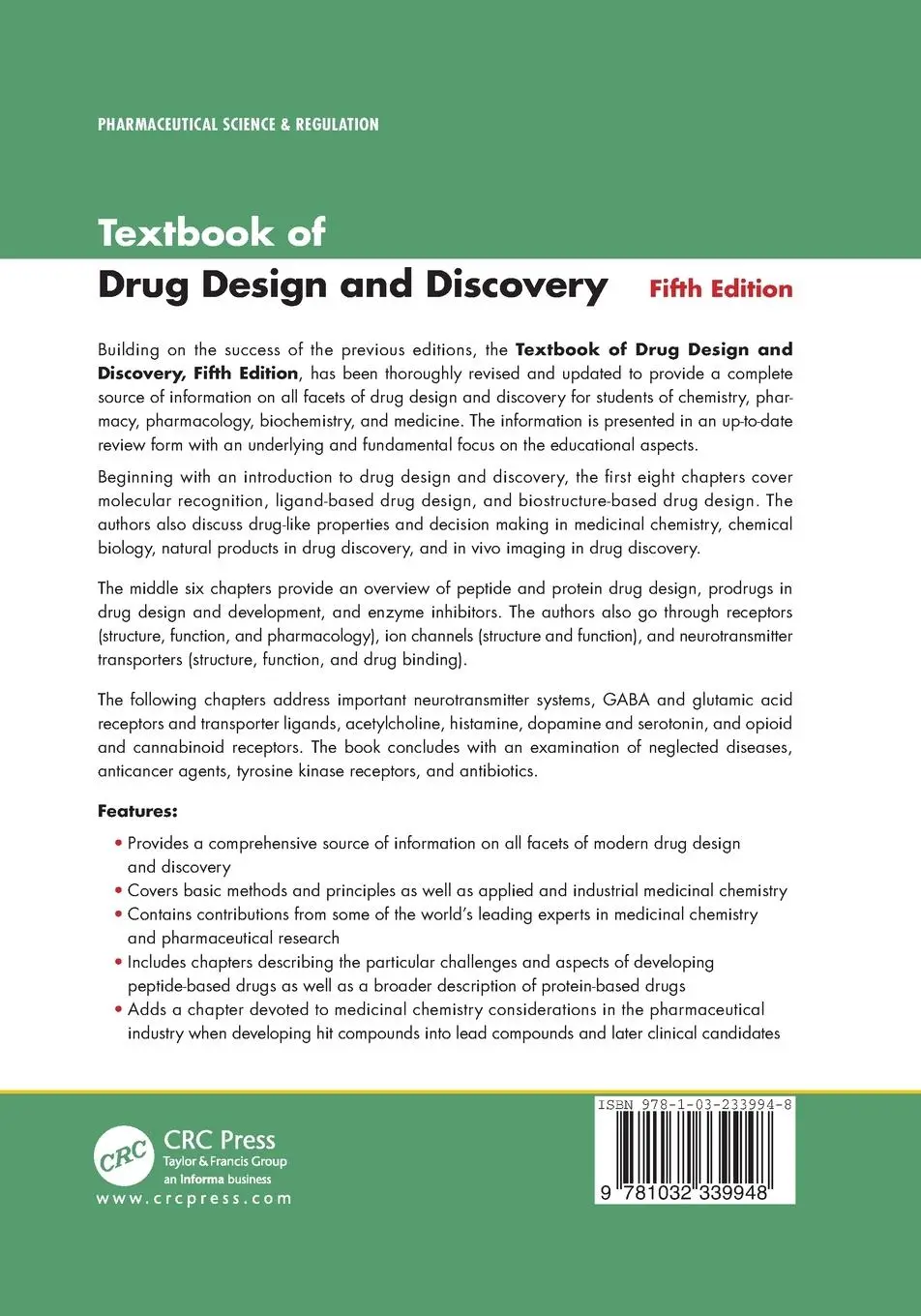 Rückseite: 9781032339948 | Textbook of Drug Design and Discovery | Kristian Stromgaard (u. a.)