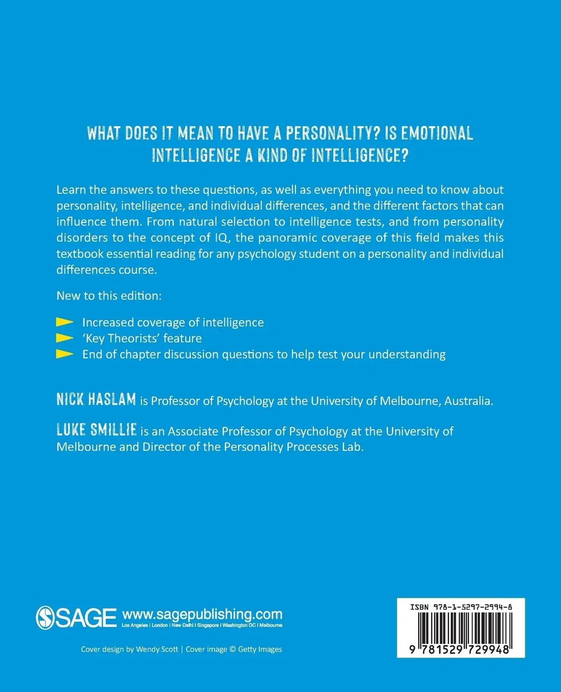 Rückseite: 9781529729948 | An Introduction to Personality, Individual Differences and...