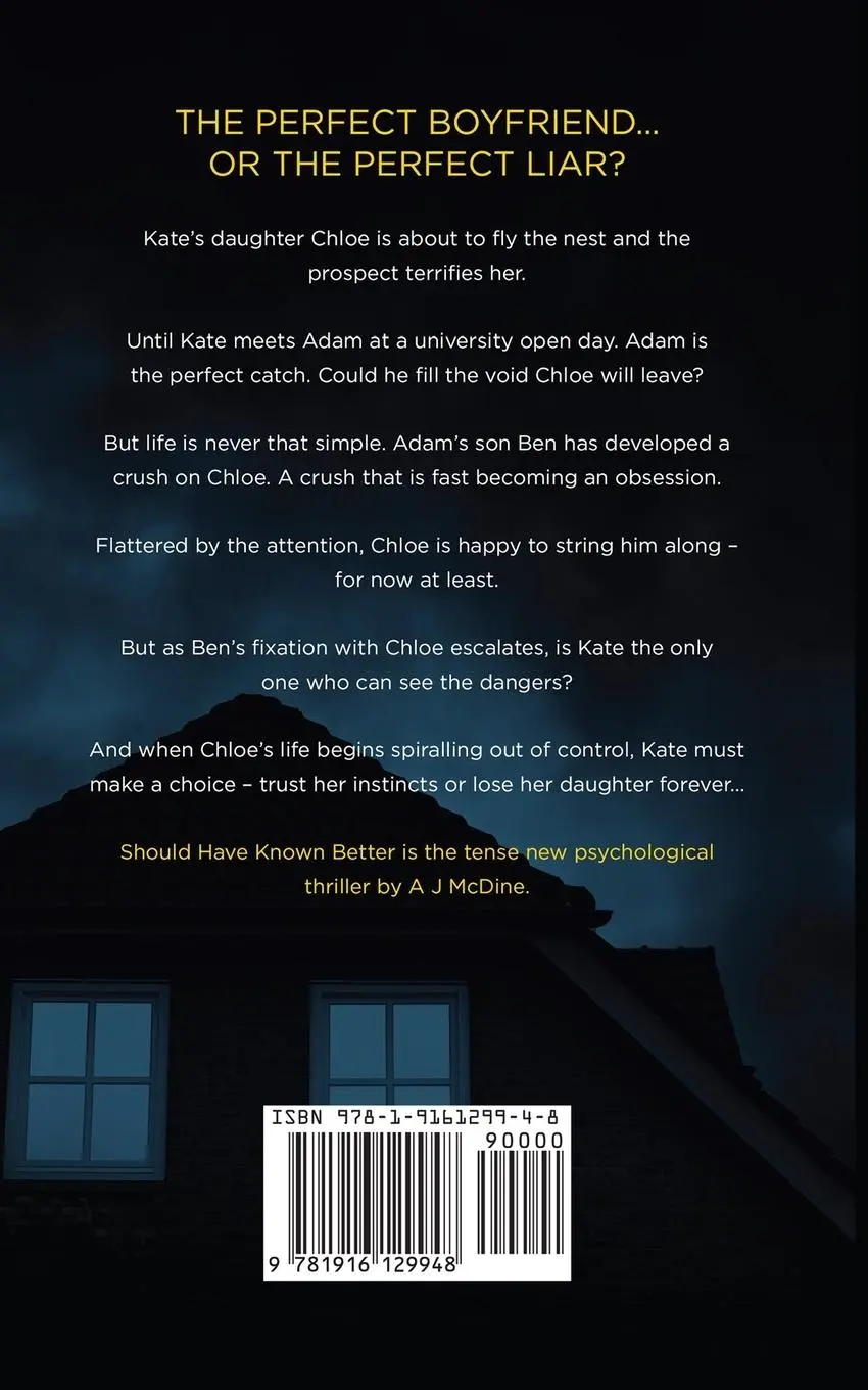 Rückseite: 9781916129948 | Should Have Known Better | A J McDine | Taschenbuch | Englisch | 2020