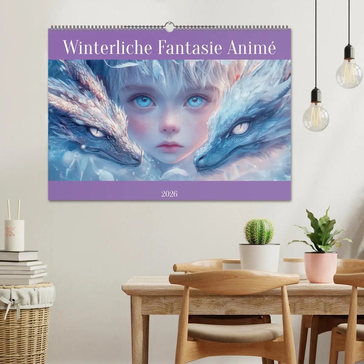 Bild: 9783457259948 | Winterliche Fantasie Animé (Wandkalender 2026 DIN A2 quer),...