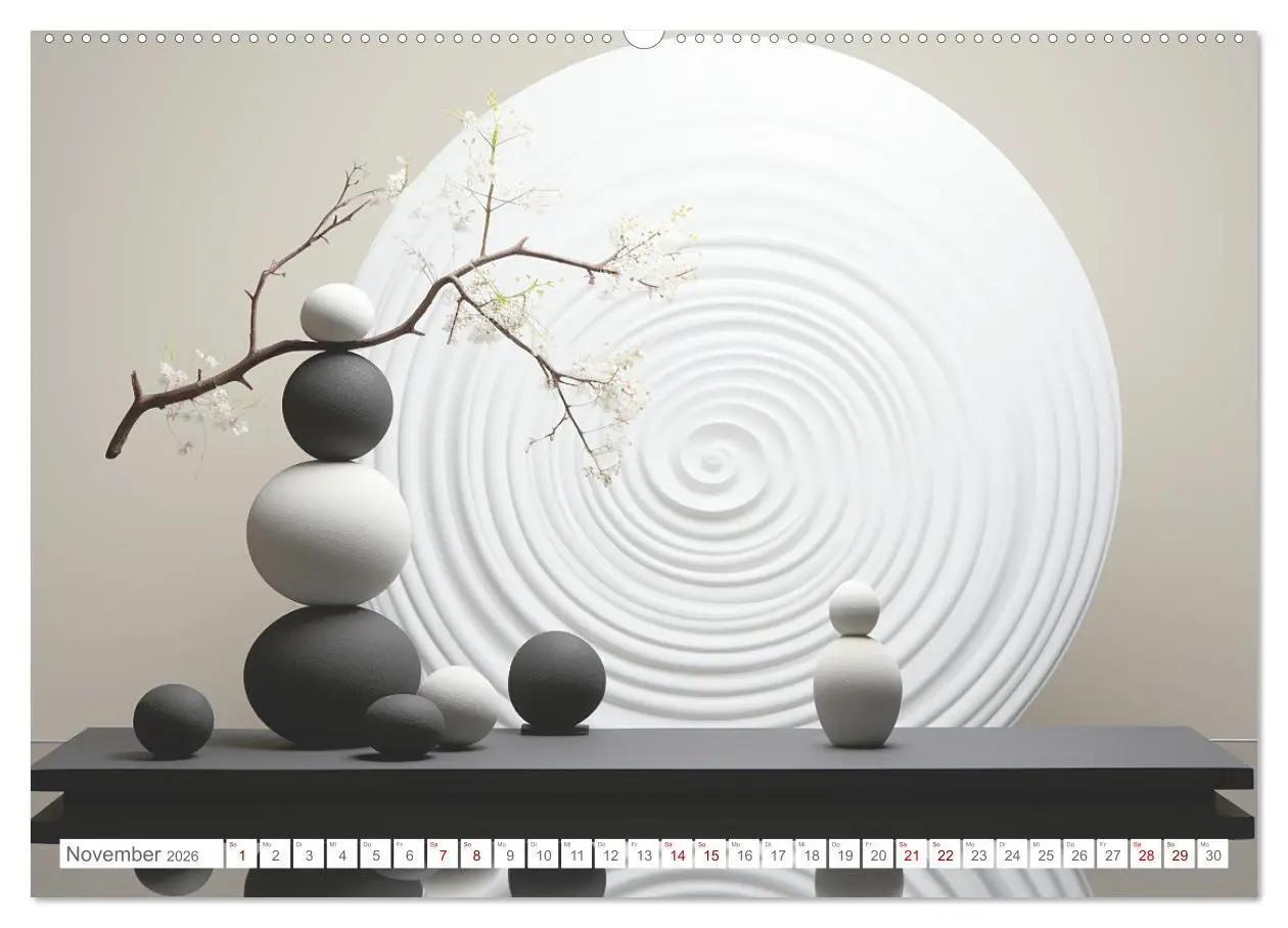 Bild: 9783457499948 | Zen (hochwertiger Premium Wandkalender 2026 DIN A2 quer),...