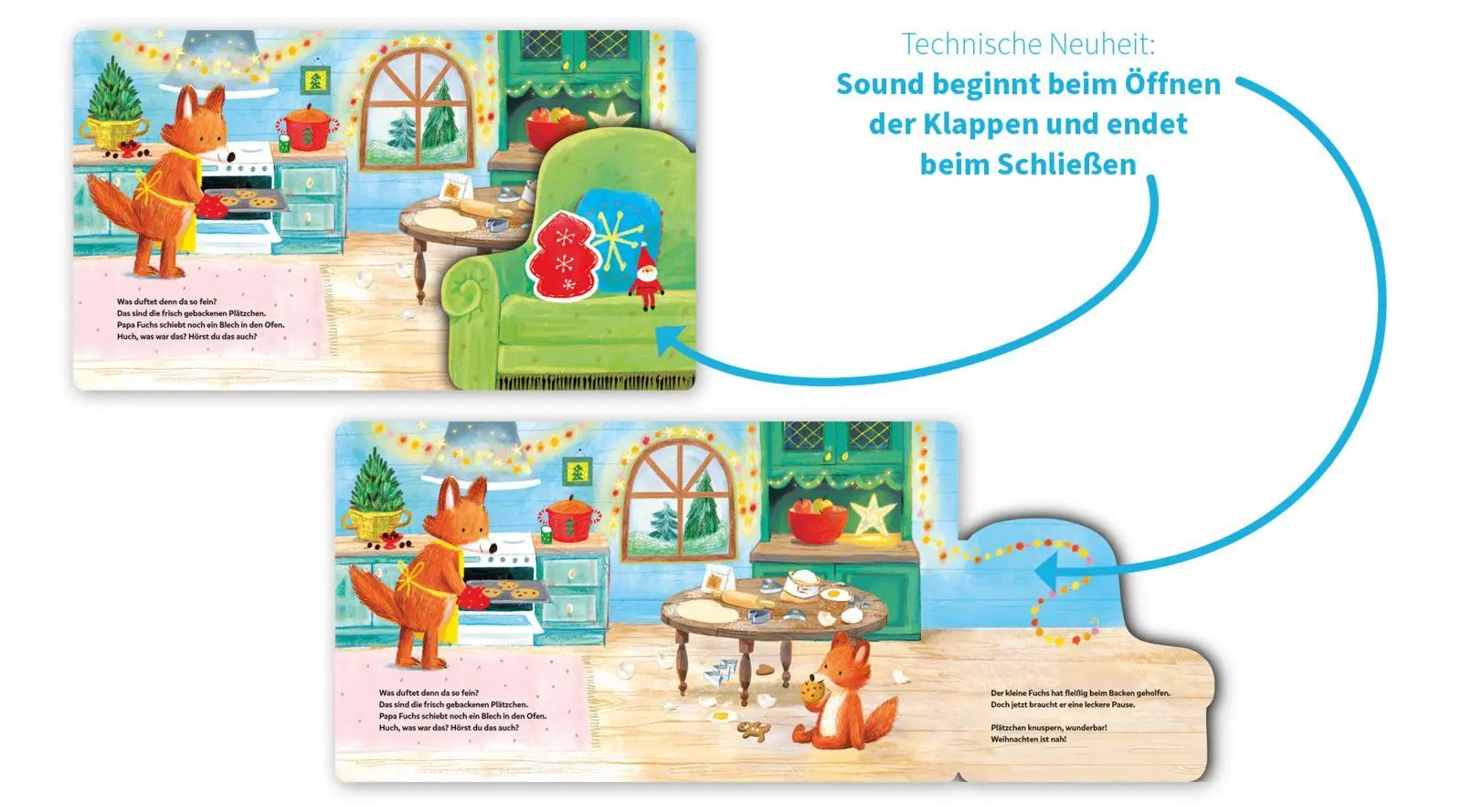 Bild: 9783480239948 | Mein Klapp-Sound-Buch: Hör mal her, es weihnachtet sehr! | Buch | 2025