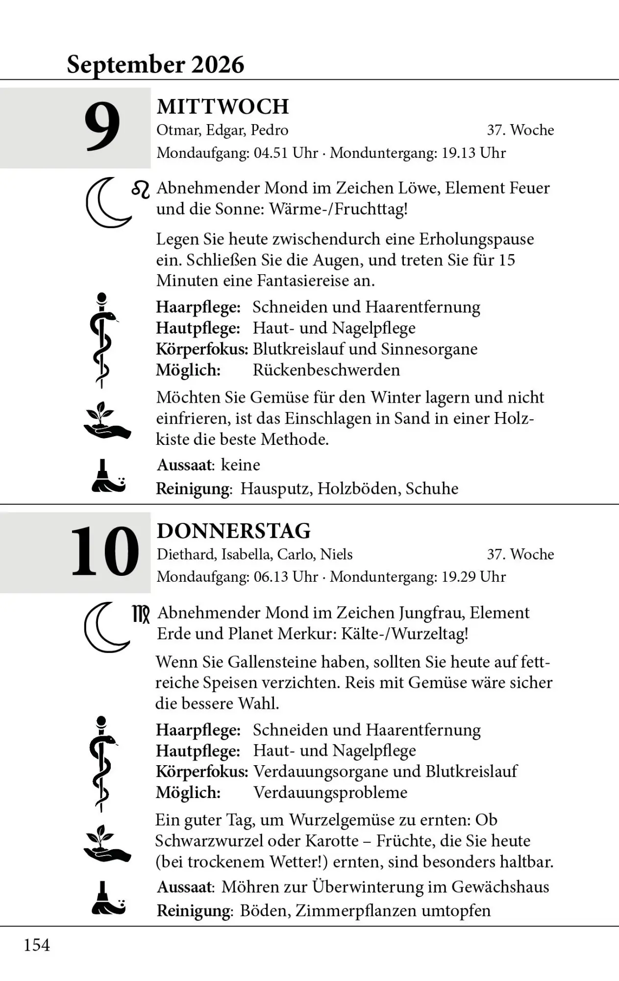 Bild: 9783947239948 | Mondkalender 2026 Tag für Tag | Alexa Himberg (u. a.) | Taschenbuch