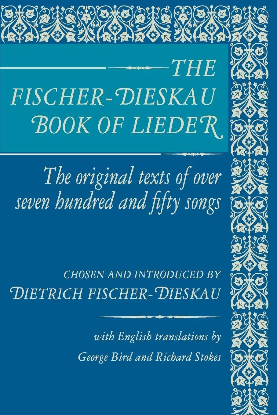 Cover: 9780879100049 | The Fischer-Dieskau Book of Lieder | Dietrich Fischer-Dieskau | Buch