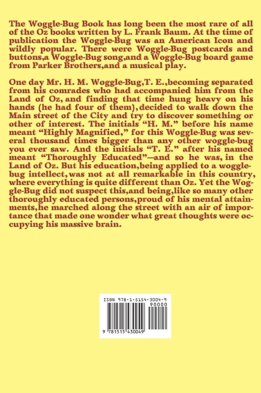 Rückseite: 9781515430049 | The Woggle-Bug Book | L. L. Frank Baum | Buch | Englisch | 2018